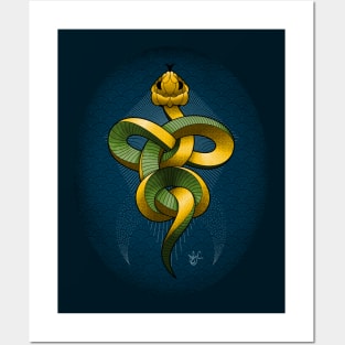 Geo Snake 02 Posters and Art
